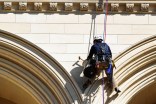 Daredevils Inspect National Cathedral Damage