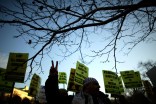 Demonstrators Protest Gaza Strip Airstrike