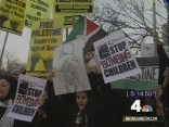 Demonstrators Protest Gaza Strip Airstrike