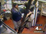Diner Security Cam Captures Intruder