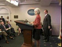 Chief White House Correspondent Gets Sneezing Lesson From Sebelius