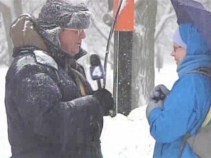 "Sandwich Girl" Defies D.C. Blizzard
