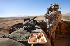 Patrols and Turkey For Soldiers in Afghanistan