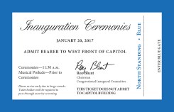 IMAGES: Tickets, Map Unveiled for Trump Inauguration