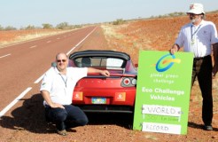 Tesla Roadster Sets an Eco-Friendly Record