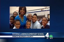Pat Muse Visits Potomac Landing Elementary School