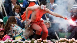 Protesters With Flares Interrupt French Open Final