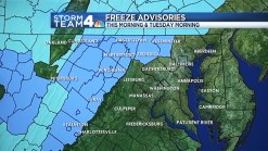 Freeze Watch Overnight and Into Tuesday Morning