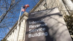 Protesters Denounce IRS at Agency's Headquarters