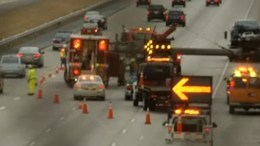 I-66 Sign Falls, No Injuries