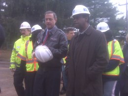 O'Malley, Leggett Tour Water Main Break Damage