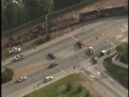 Union Pacific Train Goes Off Track in Los Gatos