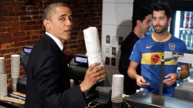 Obama Drops in at Taylor Gourmet