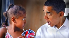 Obama Drops by Sasha's School for Event