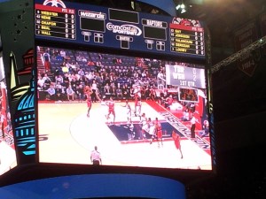 Scoreboard Breaks During Wizards Game