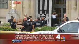 Protest at Department of Justice