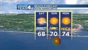 Watch Chuck Bell's daytime forecast for Saturday, May 25, 2013.