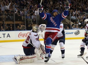 Caps Struggle Mightily, Rangers Tie Series