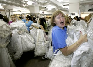 Pssst, Brides: Get a Bargain and Fight Breast Cancer