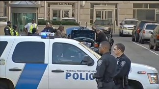 Raw Video: Suspicious Vehicle Investigated Near Wilson Building