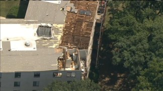 Raw Video: Roof Shorn Off Riverdale Apartment