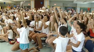 Classmates Cheer on Bethesda's Ledecky