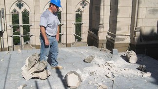 Photos: National Cathedral Damage