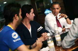 Pics: Obama Orders Hoagies at Taylor Gourmet