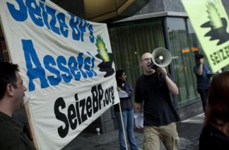 Protesters Want BP to Pay Those Affected by Oil Spill