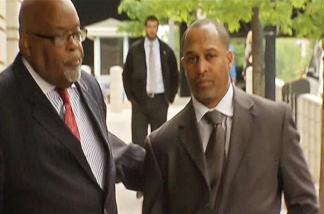 Raw Video: Harry Thomas Jr. Walks Into the Courthouse