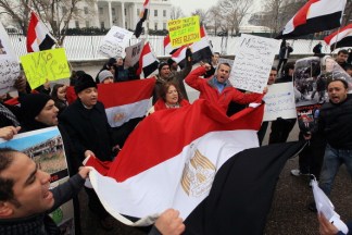 Egyptian-Americans Protests at White House