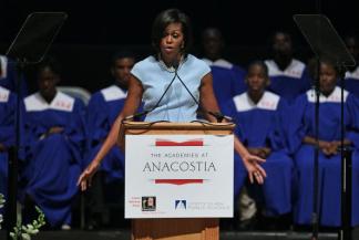 First Lady Addresses Anacostia High Class of 2010