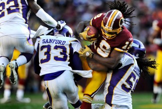 Images from Redskins-Vikings Game