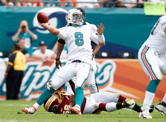 Images from Redskins-Dolphins Game