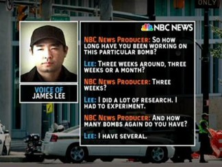 Discovery Barricade Suspect Tells NBC He's Got Bombs