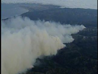 Aerial Attack Underway in Santa Cruz Mountains