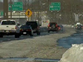 Road Warriors Maneuver Snowy Maryland Roads