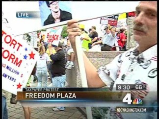 "This is Americans": Taxpayer March Protestor