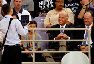 Biden Cheers on Georgetown - in China