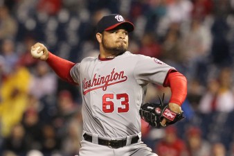 Ex-Nat's 1st Pitches as Cub Hits Ump, Player