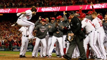 Werth's Homer for Nats Forces Game 5 Against Cards