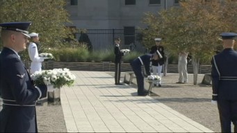 Wreaths Placed at Pentagon Memorial