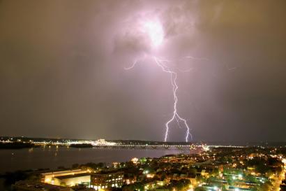 Lightning over Old Town Alexandria Lightning over Old Town Alexandria