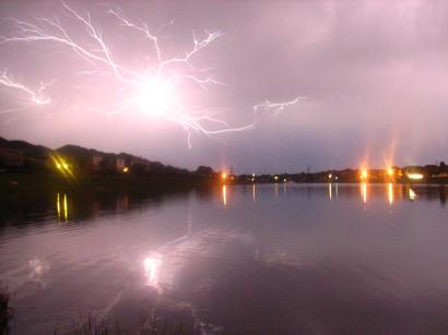Lightning Over Lake