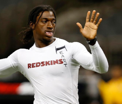 RGIII's "Heart" On His Warmups