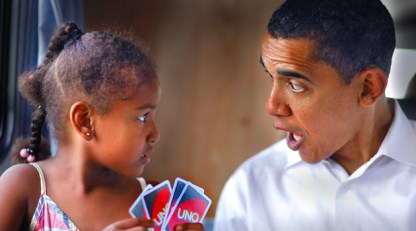 Obama Drops by Sasha's School for Event