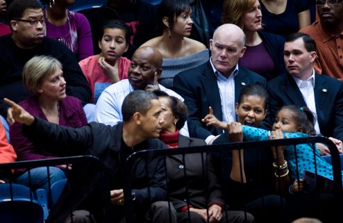 The Obamas Go to GW