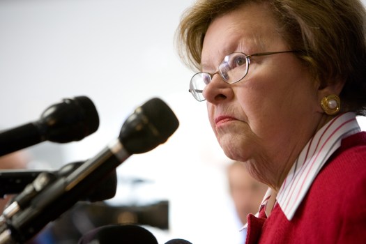 Mikulski Becoming 1st Woman to Head Appropriations