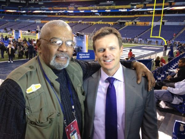 Vance and Hellie at the Super Bowl