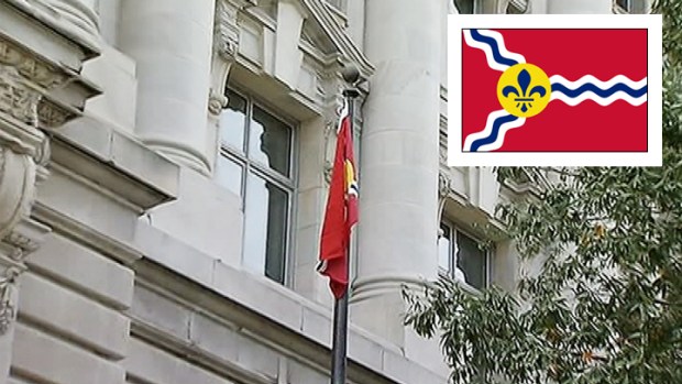 Lost Bet Means D.C. Flying St. Louis Flag For a Day